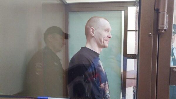Петр Капустин, устроивший стрельбу в одном из кафе Зеленограда, во время оглашения приговора в суде