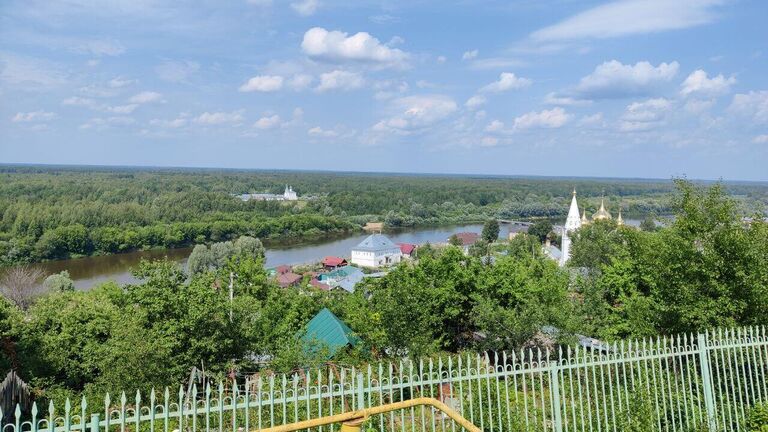 Гороховец. Панорамный вид на город от стен Свето-Троицкого Никольского мужского монастыря