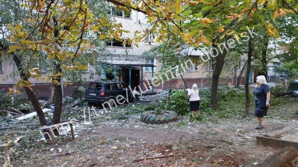 Последствия обстрела Кировского района Донецка утром 5 сентября 2023 года