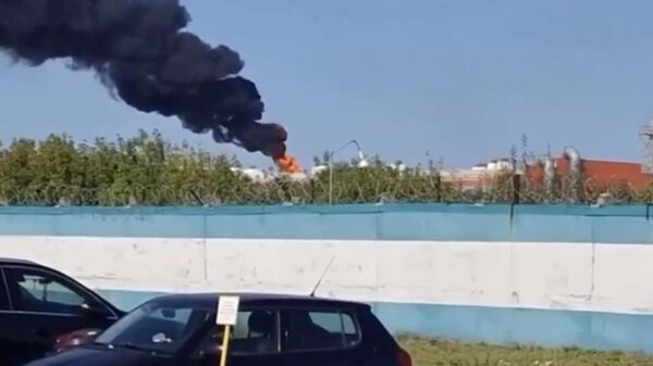 Факельное горение на заводе Сибура в Дзержинске