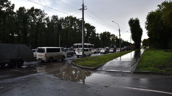 Затопление дождевыми водами застроенных территорий Кировского района Новосибирска
