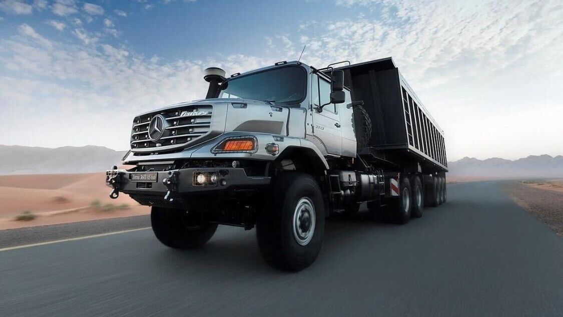 Компания Mercedes-Benz Special Trucks поставила министерству обороны Украины свыше 100 внедорожных грузовых автомобилей Zetros - РИА Новости, 1920, 05.09.2023