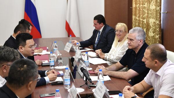 Встреча делегации КНР с Главой Республики Крым С. Аксеновым