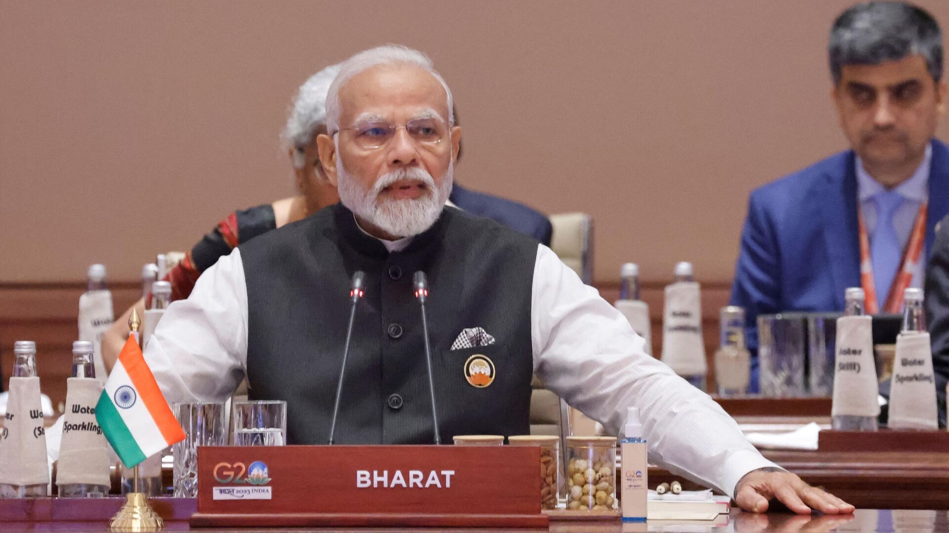 Премьер-министр Индии Нарендра Моди выступает на саммите Большой двадцатки в Нью-Дели - РИА Новости, 1920, 09.09.2023