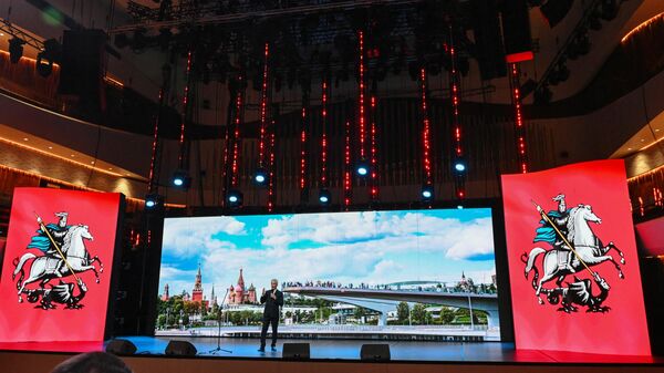 Мэр Москвы Сергей Собянин на церемонии открытия движения по МЦД-4
