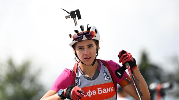 Биатлонистка Гореева выиграла масс-старт на этапе Кубка Содружества в Сочи