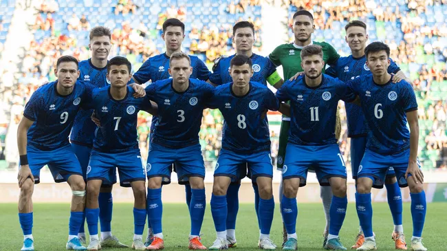 Футболисты сборной Казахстана