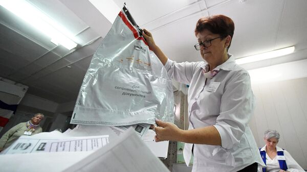 Подсчет голосов на выборах в единый день голосования в Республикие Хакасия 