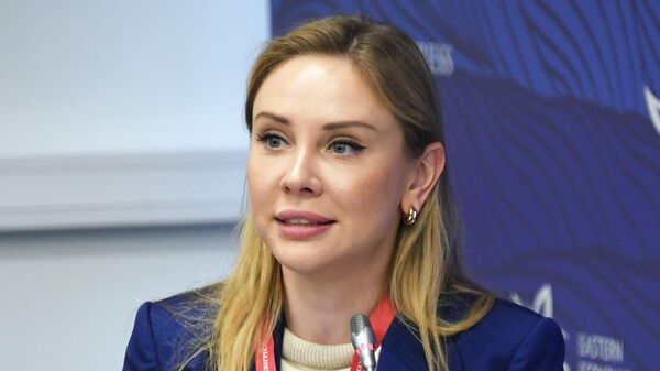 Директор Дома народов России Анна Полежаева на ВЭФ — 2023