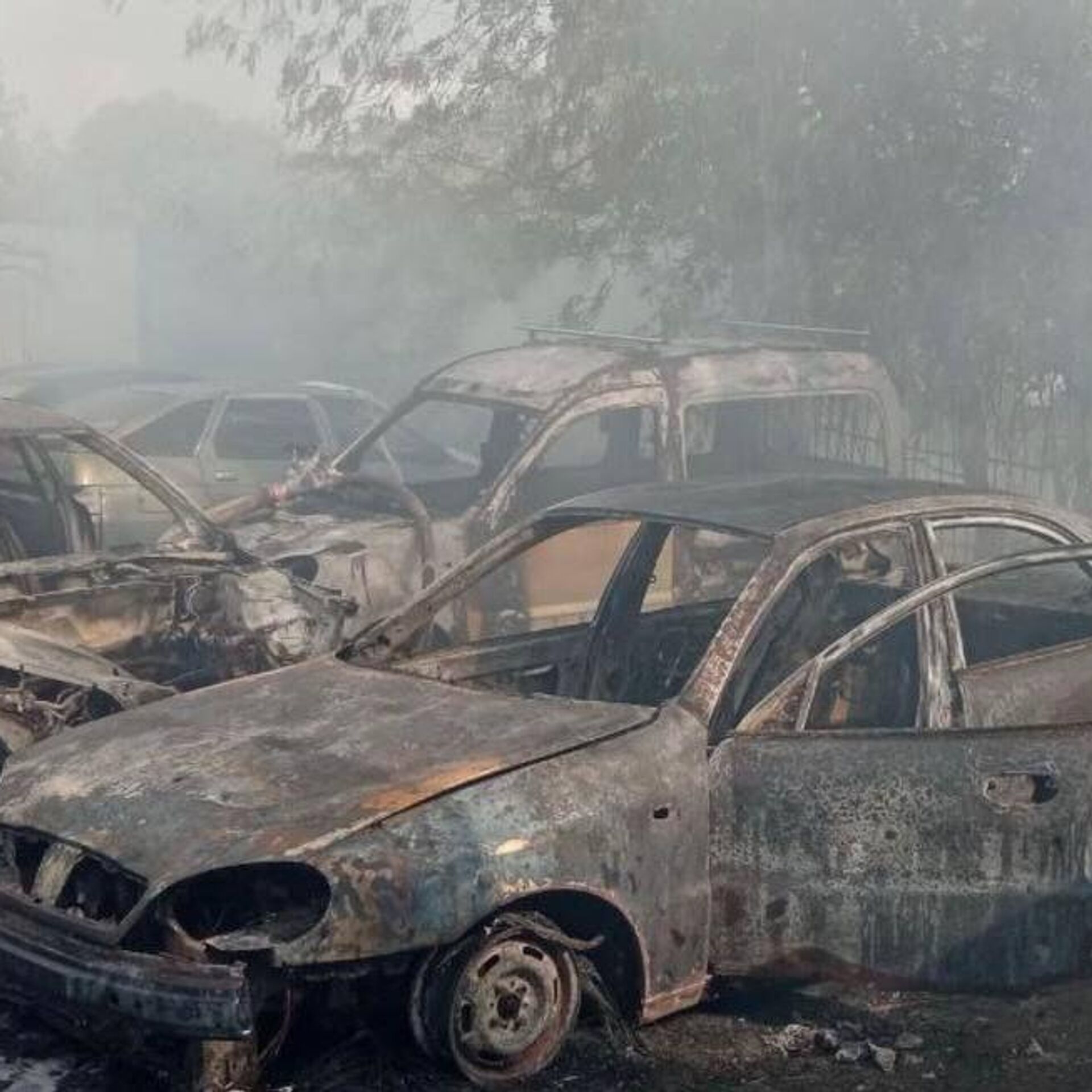 В подмосковном Подольске потушили пожар на автостоянке - РИА Новости,  11.09.2023