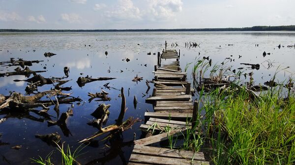 Подойти к Черному озеру можно только по тропе Паустовского, но весьма условно. Выходить на эти помосты не рекомендуется