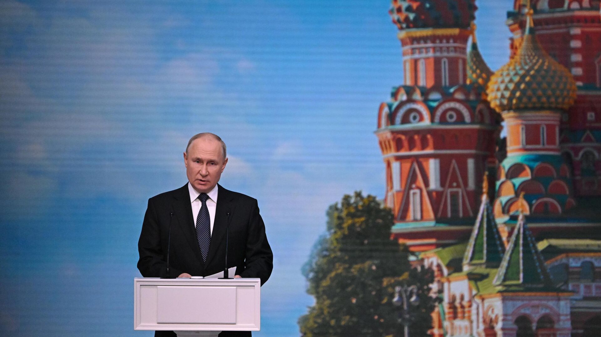 Президент РФ В. Путин посетил инаугурацию мэра Москвы - РИА Новости, 1920, 18.09.2023