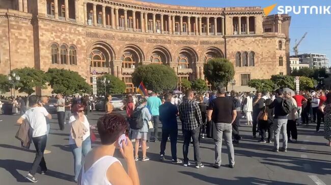 Акция протеста в Ереване