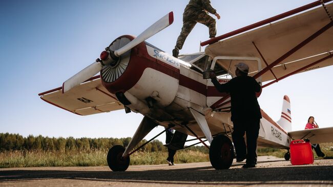 Самолет Як-12 в Старицком аэроклубе