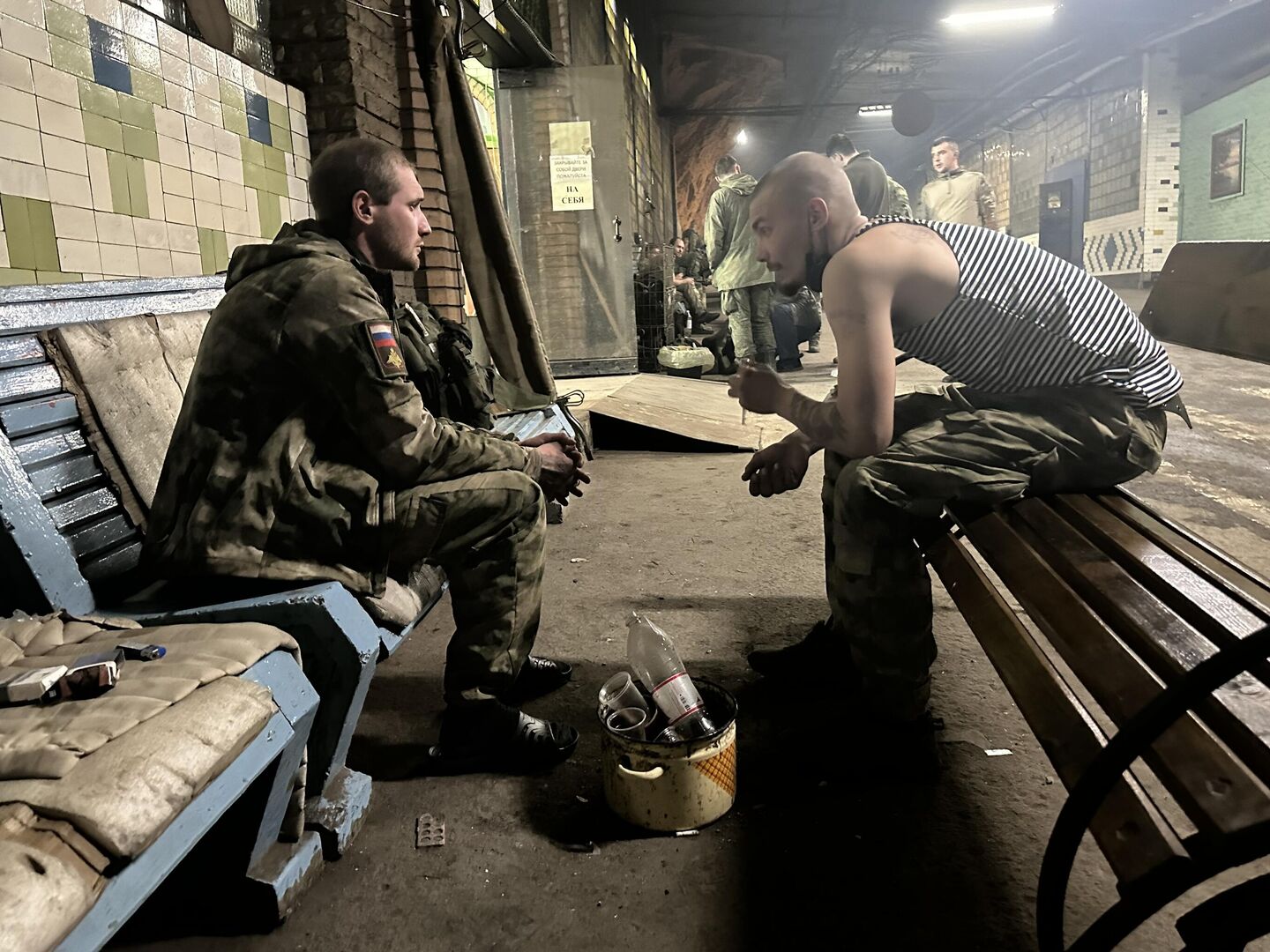 Раненые во время короткого перекура