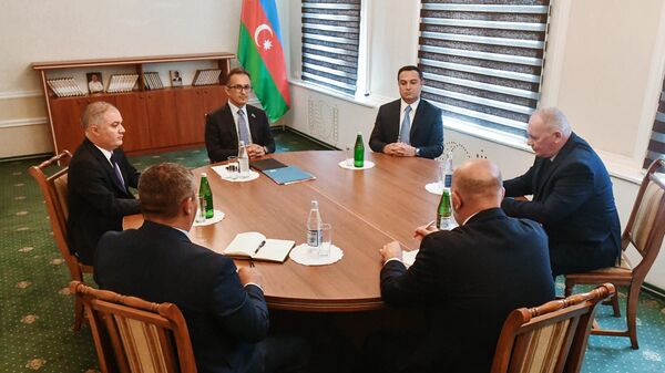 Встреча представителей Азербайджана и армян Нагорного Карабаха в городе Евлах