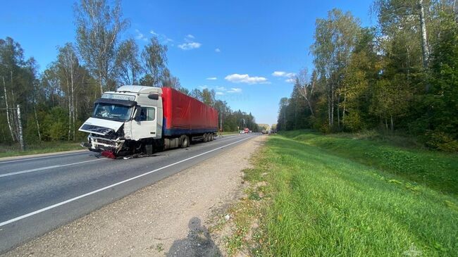 На месте ДТП в Мосальском районе Калужской области