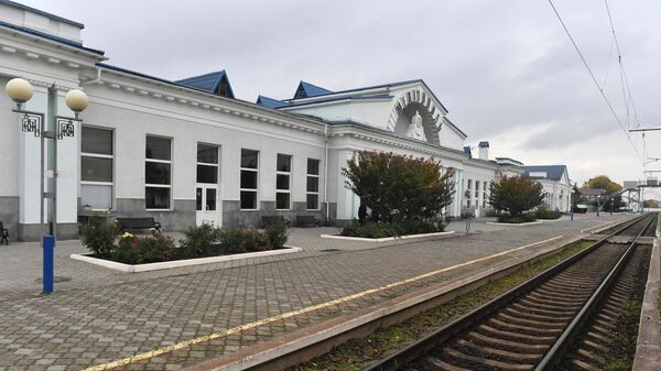 Здание железнодорожного вокзала Мелитополя