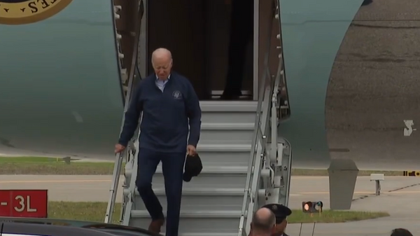 Biden almost crashed on a plane