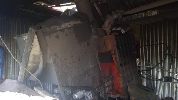 На месте взрыва в частной котельной в Ингодинском районе Читы