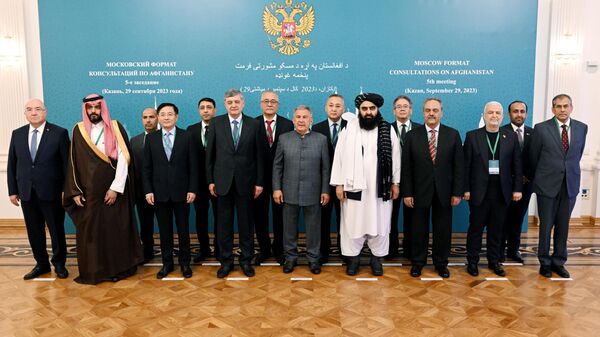 Участники V заседания Московского формата консультаций по Афганистану в Казани