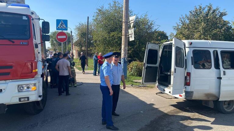 На месте ДТП с участием общественного транспорта в Астрахани