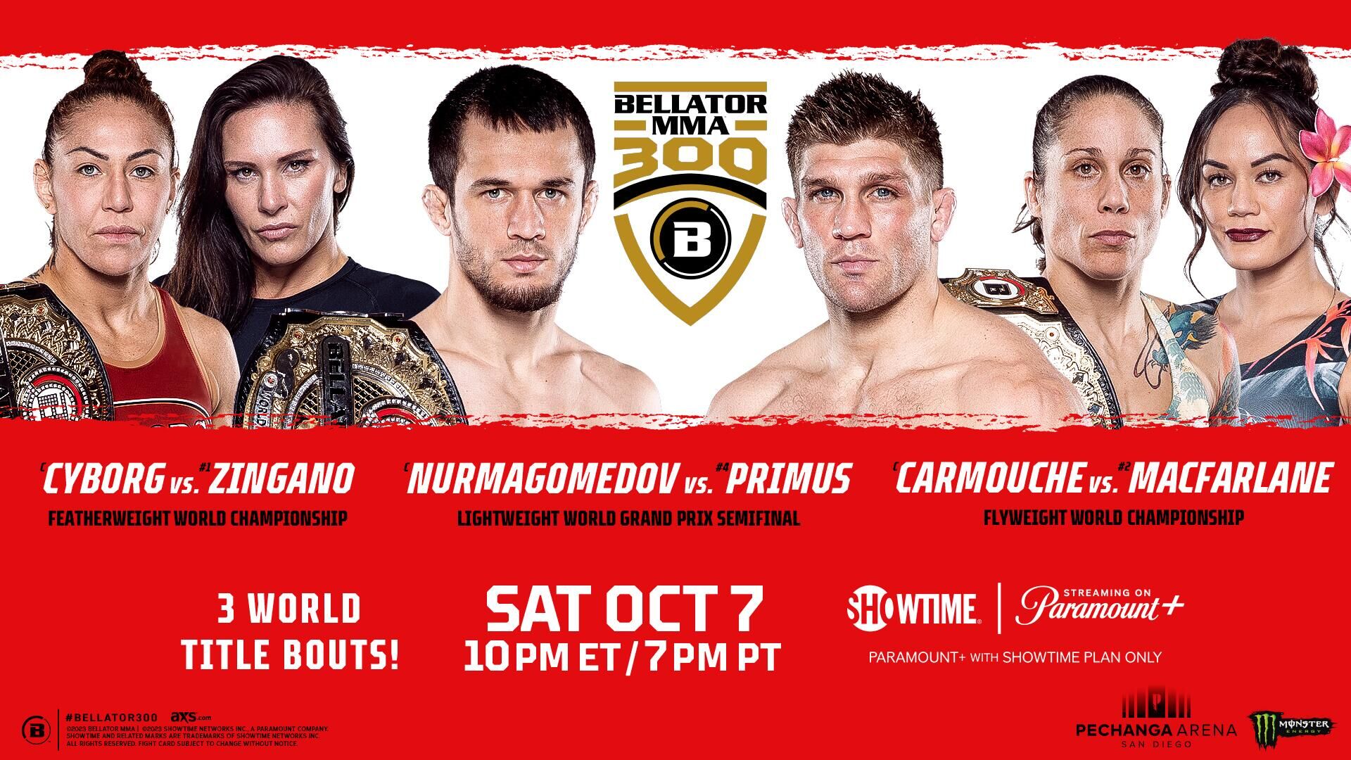 Официальный постер Bellator 300 - РИА Новости, 1920, 08.10.2023