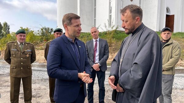 Министр обороны Эстонии Ханно Певкур с рабочим визитом в Киевской области