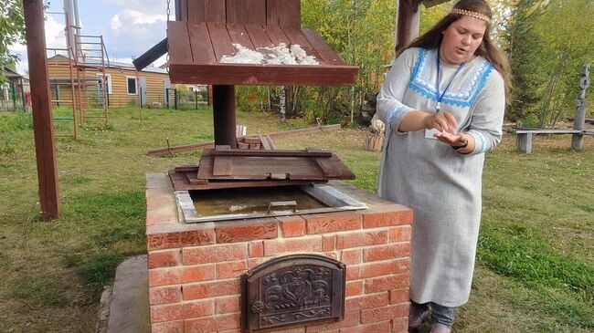 Небольшая действующая солеварня в музее Сользавод