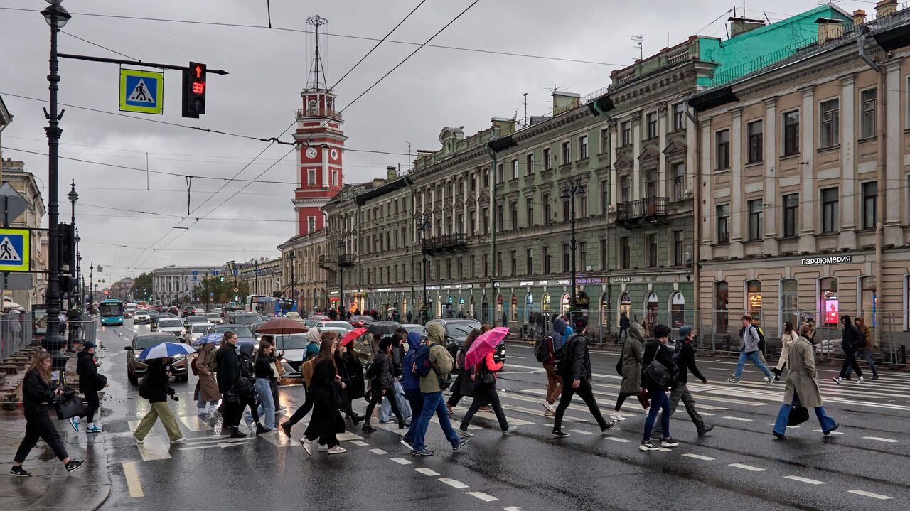 Ветер в Петербурге повалил деревья, пострадал человек - РИА Новости,  12.10.2023