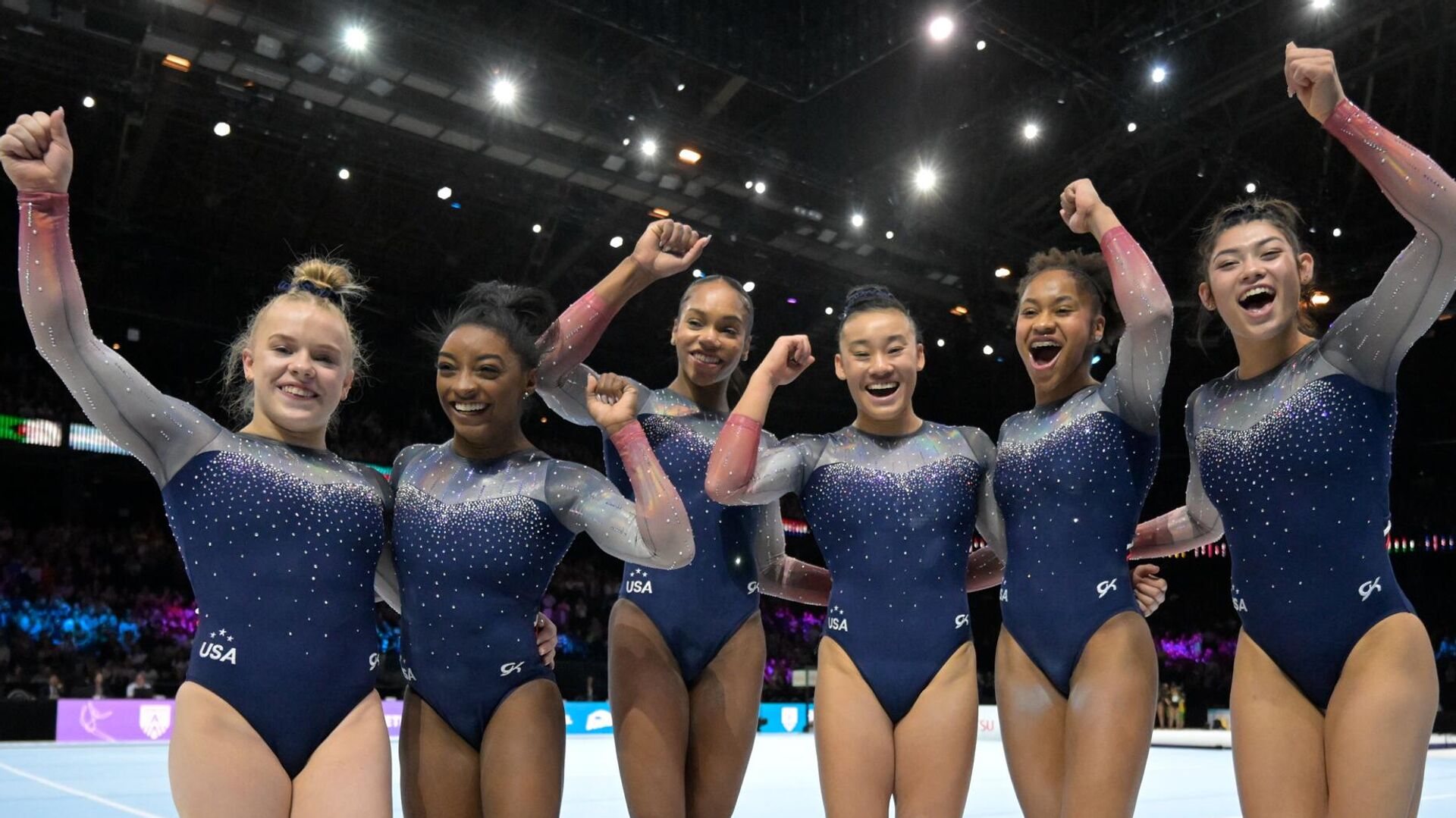 Team USA wins team championship gold at World Cup with Biles