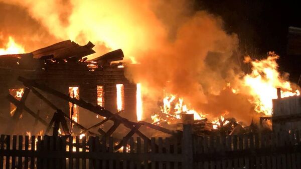 Пожар в жилом доме в Кировской области. 5 октября 2023