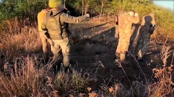  Сдача в плен 17 украинских военных под Донецком 