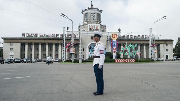 Здание железнодорожного вокзала Пхеньяна