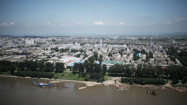 Вид города Пхеньяна
