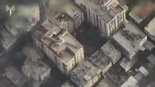 Кадры ударов по сектору Газа, опубликованные Нетаньяху