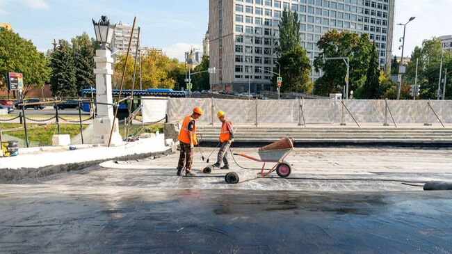 Замена гидроизоляции на Горбатом мосту в Москве