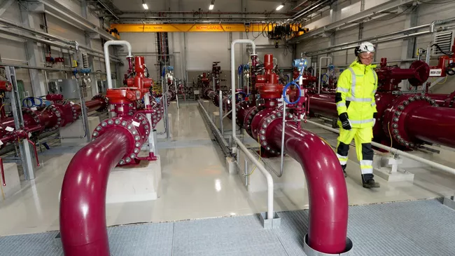 Компрессорная станция морского газопровода Balticconnector в Финляндии