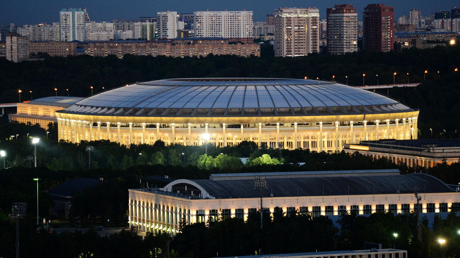 Вид на спортивный комплекс Лужники в Москве - РИА Новости, 1920, 11.10.2023