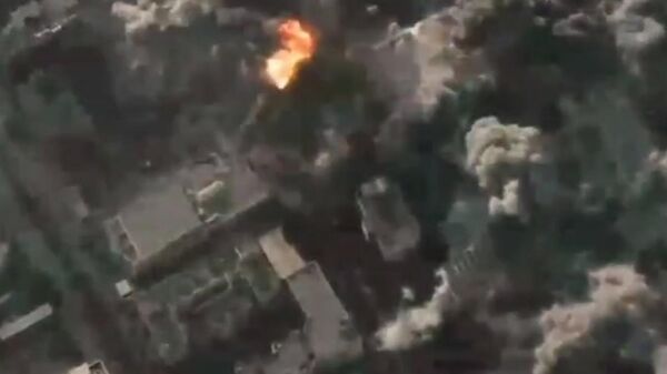 Авиационный удар по Исламскому университету в Газе