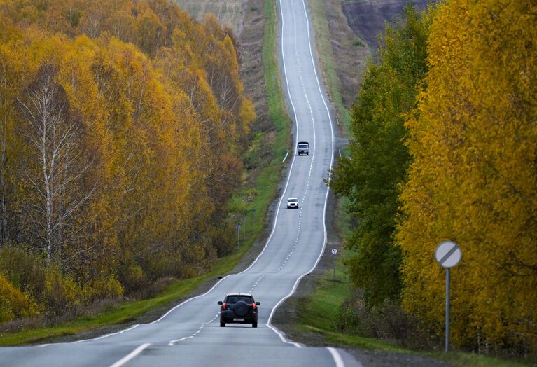 Автомобильная дорога в Новосибирской области