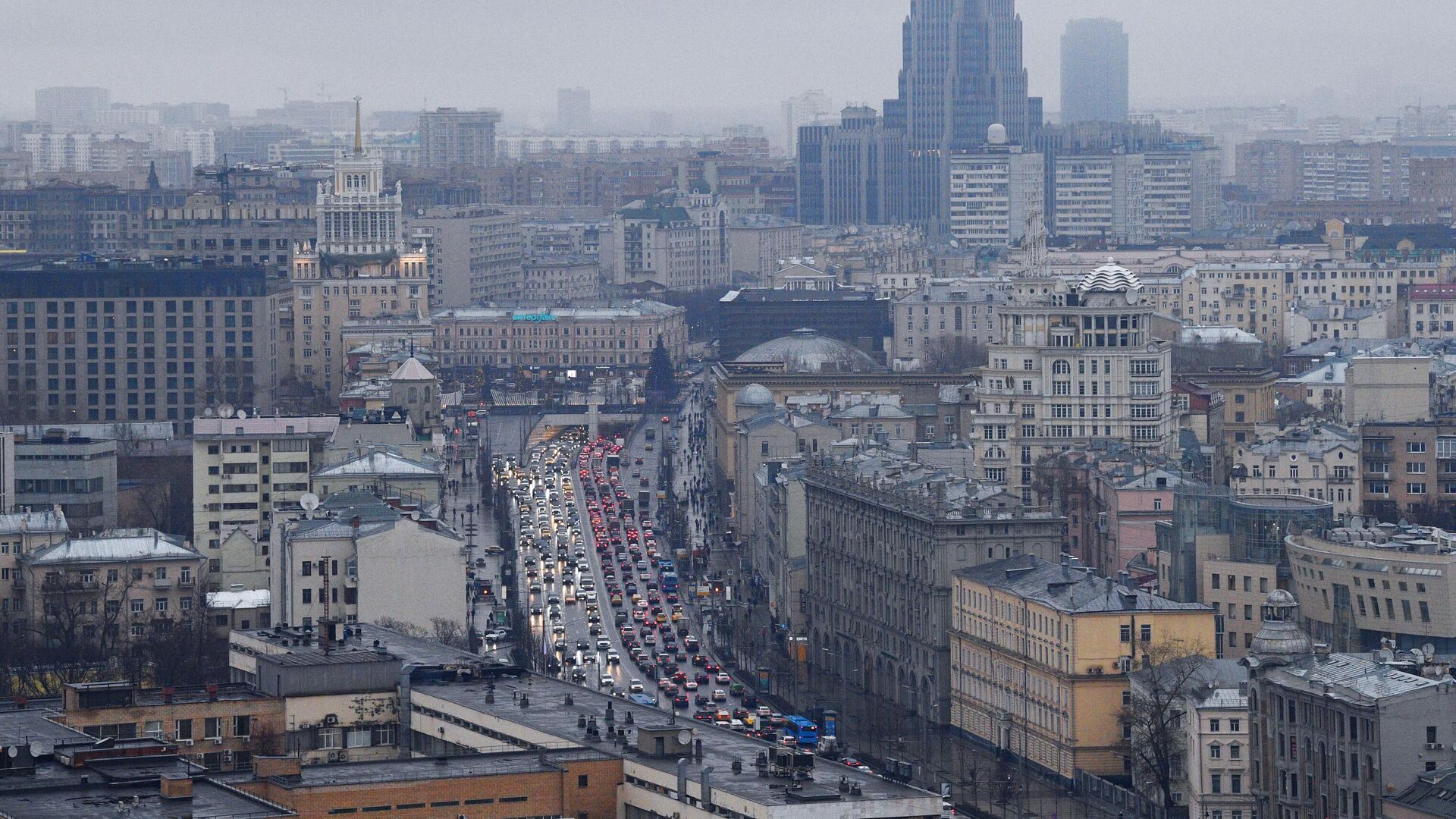 Большая Садовая улица в Москве - РИА Новости, 1920, 22.12.2023