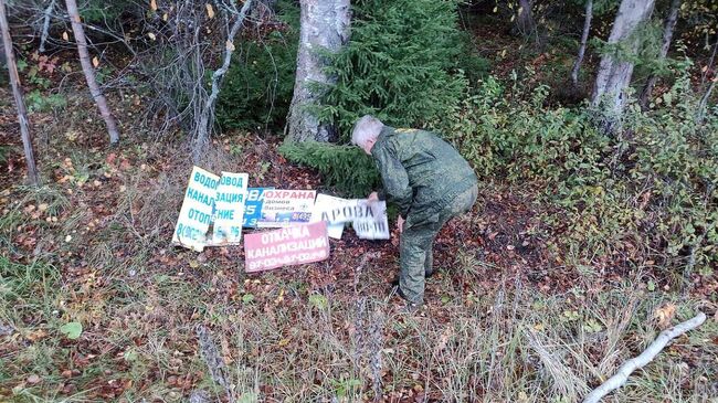 Павловопосадские леса освобождают от незаконной рекламы