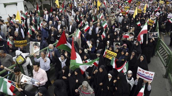Митинг в поддержку палестинского народа в Тегеране. 13 октября 2023