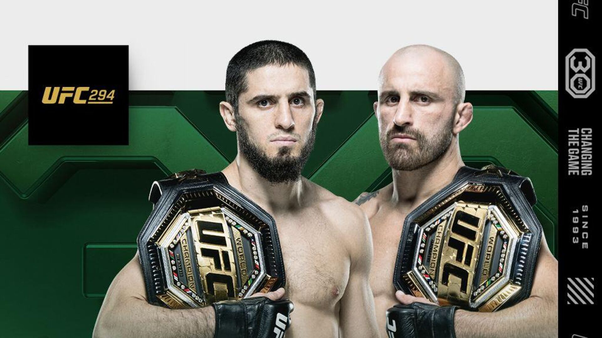 Афиша реванша Махачева против Волкановски на UFC 294 - РИА Новости, 1920, 21.10.2023