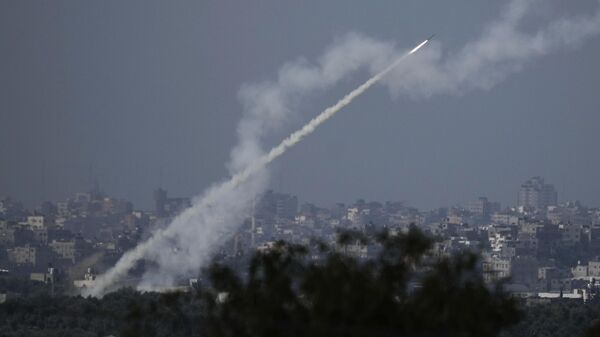 Запуск ракет в сторону Израиля из сектора Газа