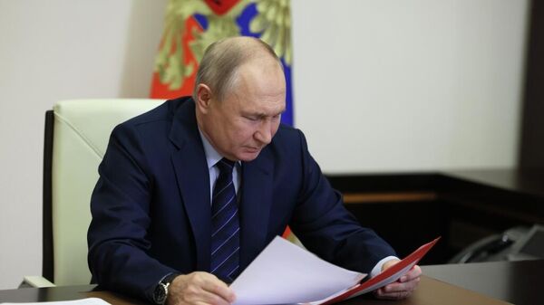 Путин на открытии объектов дорожного строительства в регионах России