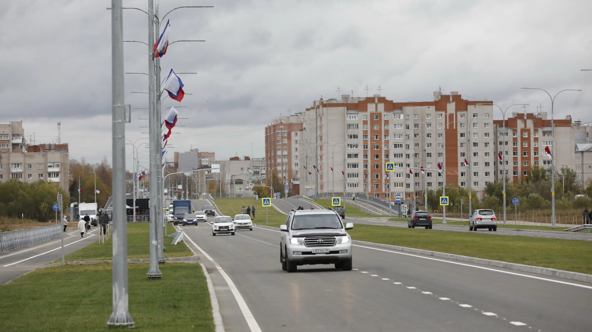 Первый участок малого транспортного кольца запущен в Вологде - РИА Новости, 1920, 17.10.2023