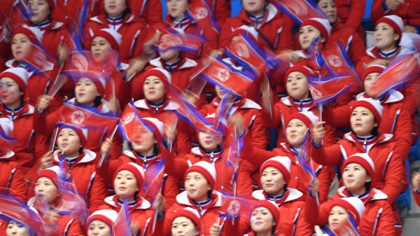 Северокорейские болельщики 