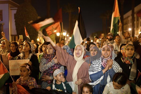 Протесты в Марокко после взрыва в больнице Аль-Ахли в Газе